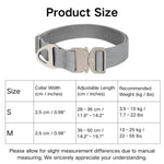 Adjustable Polyester Cotton Collar with Light - Alloy Buckle - GreenFur