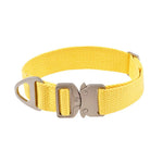 Adjustable Polyester Cotton Collar with Light - Alloy Buckle - GreenFur