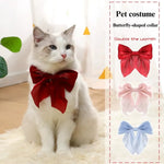 Adjustable Stylish Large Bowtie Collar for Cats - GreenFur