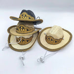 Adjustable Summer Denim Straw Hat for Pets - GreenFur