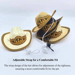 Adjustable Summer Denim Straw Hat for Pets - GreenFur