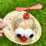 Adjustable Summer Pet Headwear Bamboo Dragonfly Hat for Dogs - GreenFur
