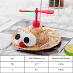 Adjustable Summer Pet Headwear Bamboo Dragonfly Hat for Dogs - GreenFur