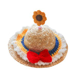 Adjustable Summer Pet Headwear Sunflower Hat for Small Dogs - GreenFur