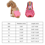 Adjustable Suspender Washable Reusable Puppy Sanitary Panties - GreenFur