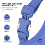 Adjustable Waterproof Dog Collar Soft PVC Dog Collar with Safety Buckle - GreenFur
