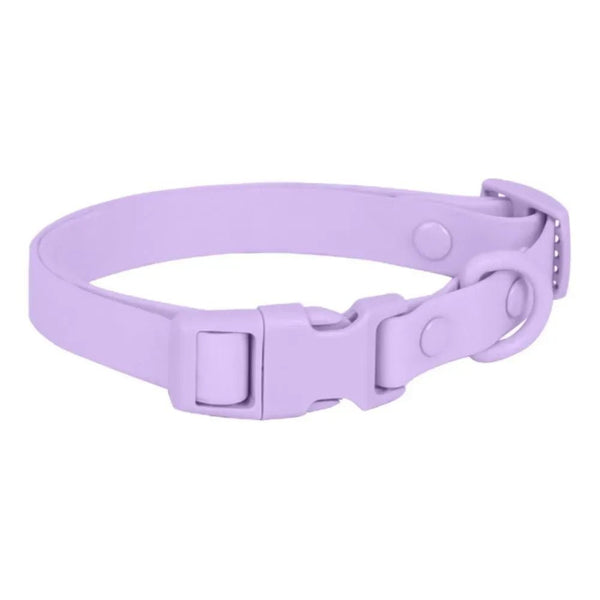 Adjustable Waterproof Dog Collar Soft PVC Dog Collar with Safety Buckle - GreenFur