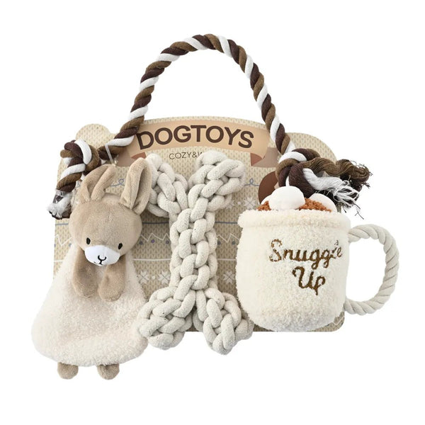 Adorable 4 Pieces Set Series Pet Dog Toy - GreenFur