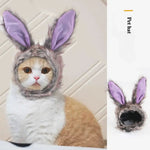 Adorable Bunny Headwear for Cats Halloween Costume - GreenFur
