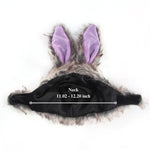 Adorable Bunny Headwear for Cats Halloween Costume - GreenFur