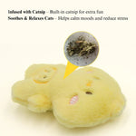 Adorable Cartoon Animal Plush Cat Toy with Catnip for Enrichment - GreenFur