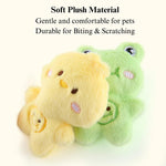 Adorable Cartoon Animal Plush Cat Toy with Catnip for Enrichment - GreenFur