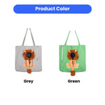 Adorable Cartoon Lion Design Pet Outdoor Bag - GreenFur