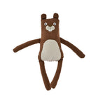Adorable Companion Waffle Brown Squirrel Squeaky Dog Plush Toy - GreenFur
