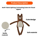 Adorable Companion Waffle Brown Squirrel Squeaky Dog Plush Toy - GreenFur