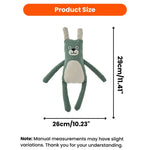 Adorable Companion Waffle Green Bunny Squeaky Dog Plush Toy - GreenFur