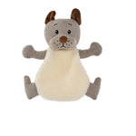Adorable Companion Waffle Grey Dog Squeaky Plush Toy - GreenFur