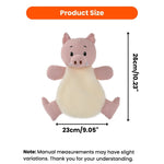 Adorable Companion Waffle Pink Pig Squeaky Dog Plush Toy - GreenFur