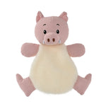 Adorable Companion Waffle Pink Pig Squeaky Dog Plush Toy - GreenFur