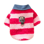Adorable Dog Fleece Striped Shirt for Pets - GreenFur