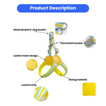 Adorable Dopamine Color Pet Harness and Leash Set - GreenFur