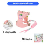 Adorable Fruit Design Pet Harness and Leash Set - GreenFur