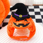 Adorable Pumpkin Cat Hat Halloween Pet Cap - GreenFur