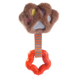 Adorable Squeaky Dog Toy Dog Paw Plush Toy with Chew Ring - GreenFur