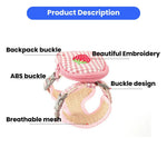 Adorable Summer Pet Backpack Harness and Leash Set - GreenFur