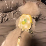Adorable Summer Pet Backpack Harness and Leash Set - GreenFur