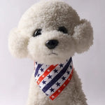 Ajustable Double Layered Velour American Flag Pet Bandanas - GreenFur
