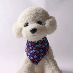 Ajustable Double Layered Velour American Flag Pet Bandanas - GreenFur