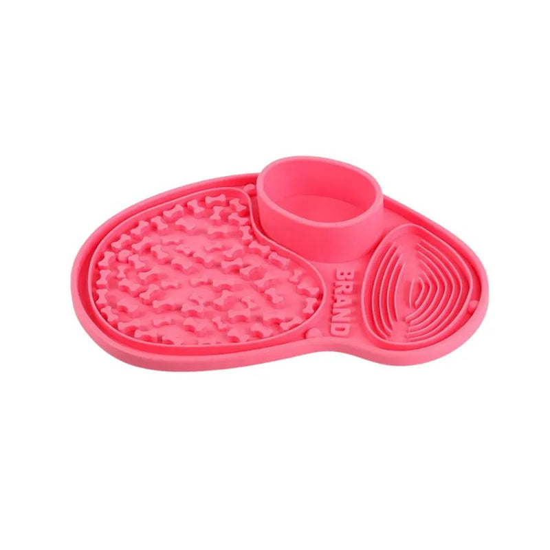 All - in - One Dog Lick Pad with Three Functional Zones - GreenFur