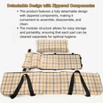 All - Season Portable Plaid Pet Car Seat Bed with Handle - GreenFur