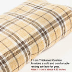 All - Season Portable Plaid Pet Car Seat Bed with Handle - GreenFur