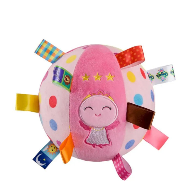 Angel Pattern Soft Stuffed Plush Dog Ball Toy with Straps - GreenFur
