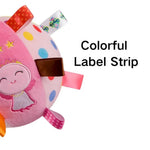 Angel Pattern Soft Stuffed Plush Dog Ball Toy with Straps - GreenFur