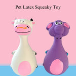 Animal Shaped Latex Squeaky Chew Dog Toy - GreenFur