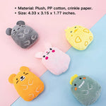Animal Shaped Toys Bear Duck Plush Crinkle Paper Inside Dog Toy - GreenFur