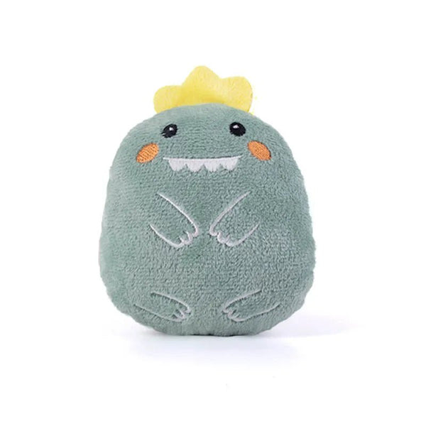 Animal Shaped Toys Bear Duck Plush Crinkle Paper Inside Dog Toy - GreenFur