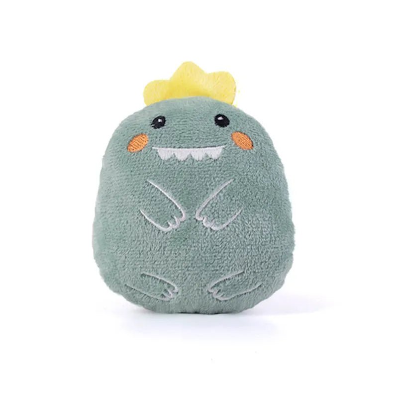 Animal Shaped Toys Bear Duck Plush Crinkle Paper Inside Dog Toy - GreenFur