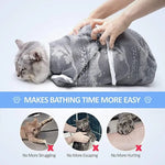 Anti - bite Multi - functional Adjustable Pet Cat Bath Bag - GreenFur