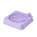 Anti - Choking Design Non - Slip Base PP Pet Slow Feeder Bowl - GreenFur