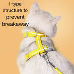Anti - Escape Breathable Polyester Pet Harness with Leash - GreenFur