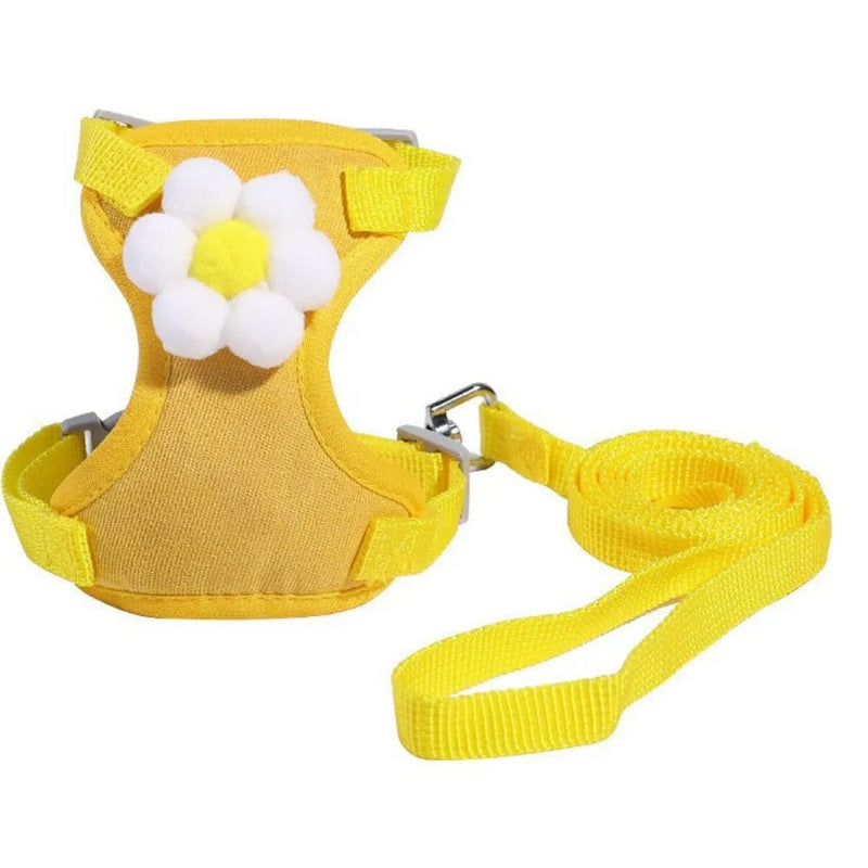 Anti - Escape Breathable Polyester Pet Harness with Leash - GreenFur