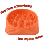 Anti - Gulp Pro Slow Feeder Modern Design PP Pet Bowl - GreenFur