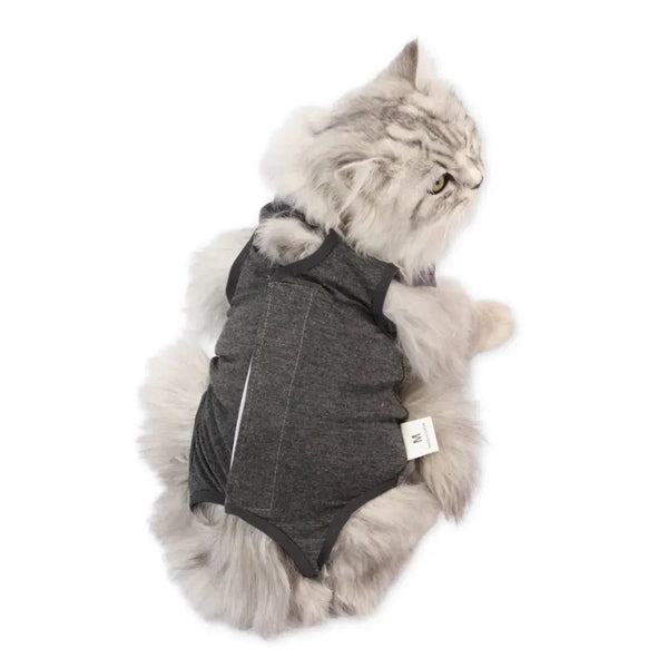 Anti - Lick Pet Surgical Recovery Suit for Cats - GreenFur