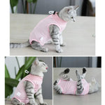Anti - Lick Pet Surgical Recovery Suit for Cats - GreenFur