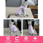 Anti - Lick Pet Surgical Recovery Suit for Cats - GreenFur