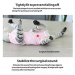 Anti - Lick Pet Surgical Recovery Suit for Cats - GreenFur